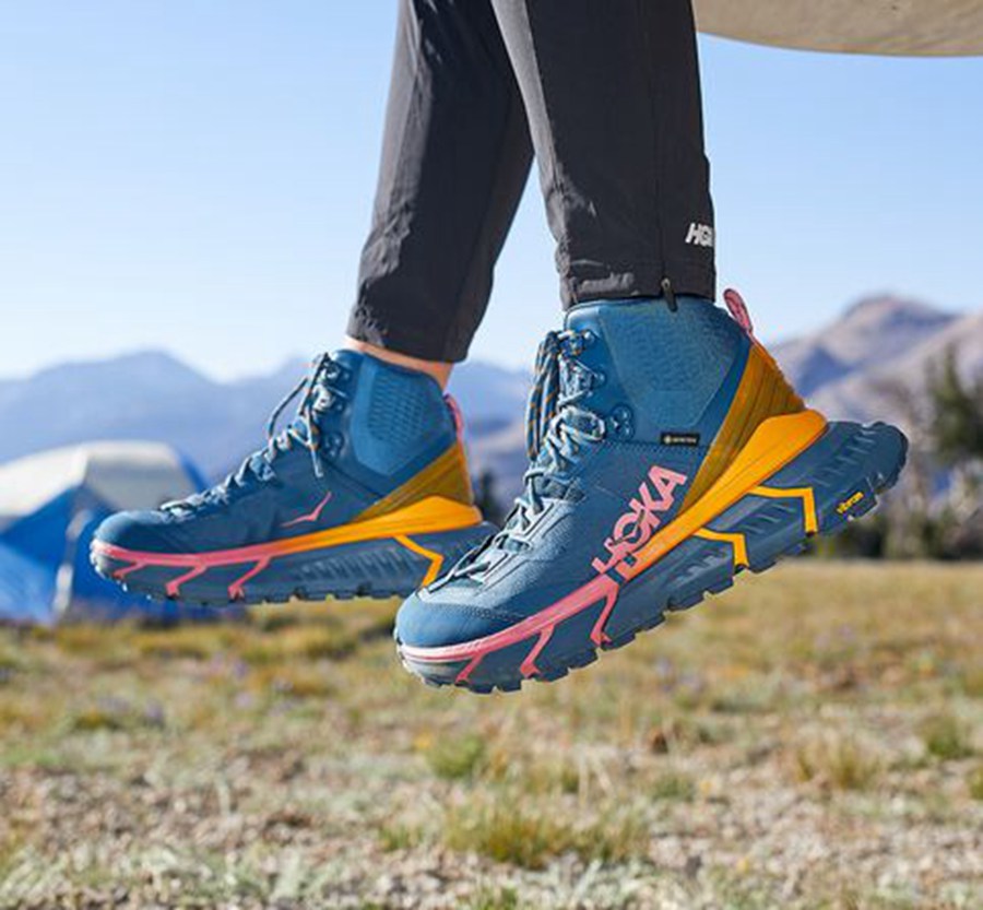 Hoka One One Yürüyüş Botları Erkek Mavi - Tennine Hike Gore-Tex - EV7386214